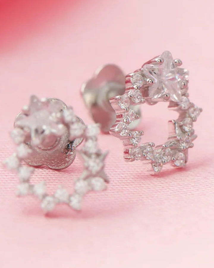 Aureole Studs in 92.5 Silver