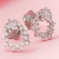 Aureole Studs in 92.5 Silver
