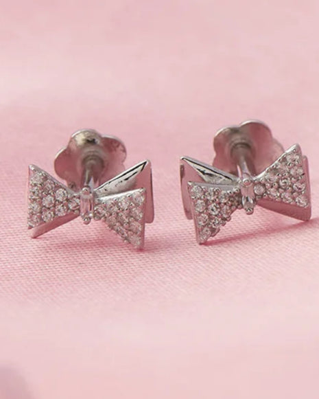 Bow Studs in 92.5 Silver