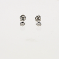 Pure Heart Rhodium Studs