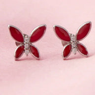 Flutterby Studs in 92.5 Silver