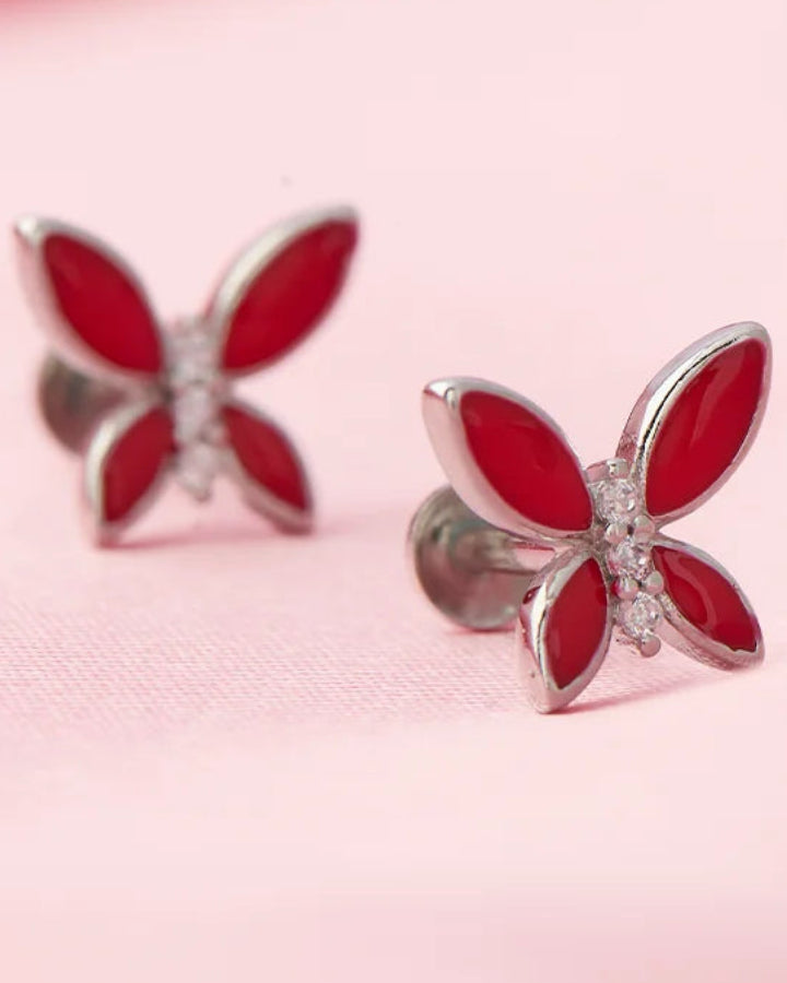 Flutterby Studs in 92.5 Silver