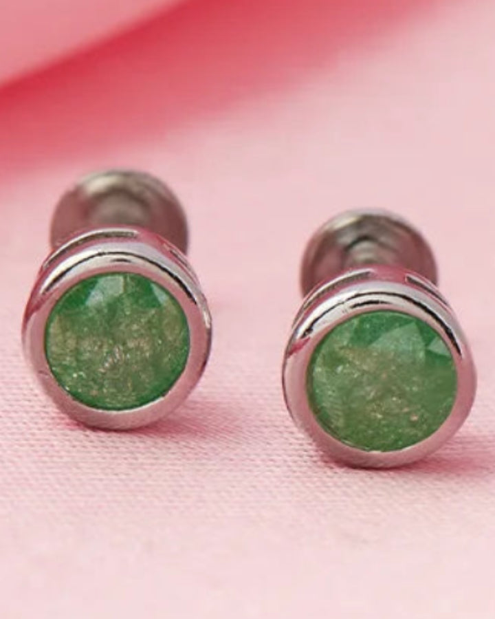 Moss Studs in 92.5 Silver