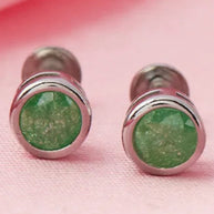 Moss Studs in 92.5 Silver