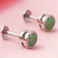 Moss Studs in 92.5 Silver