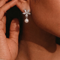 Royal Pearl Studs in 92.5 Silver