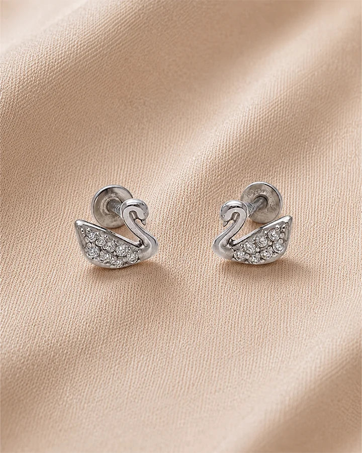 Duck Studs in 92.5 Silver