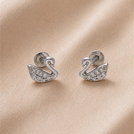 Duck Studs in 92.5 Silver