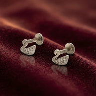 Duck Studs in 92.5 Silver