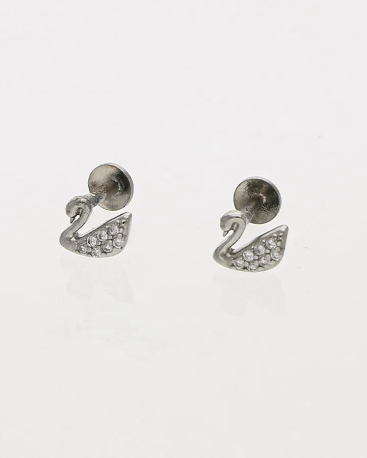 Duck Studs in 92.5 Silver
