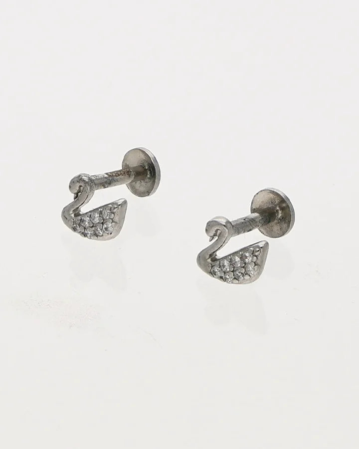 Duck Studs in 92.5 Silver