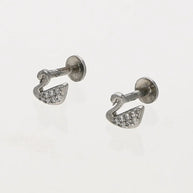 Duck Studs in 92.5 Silver