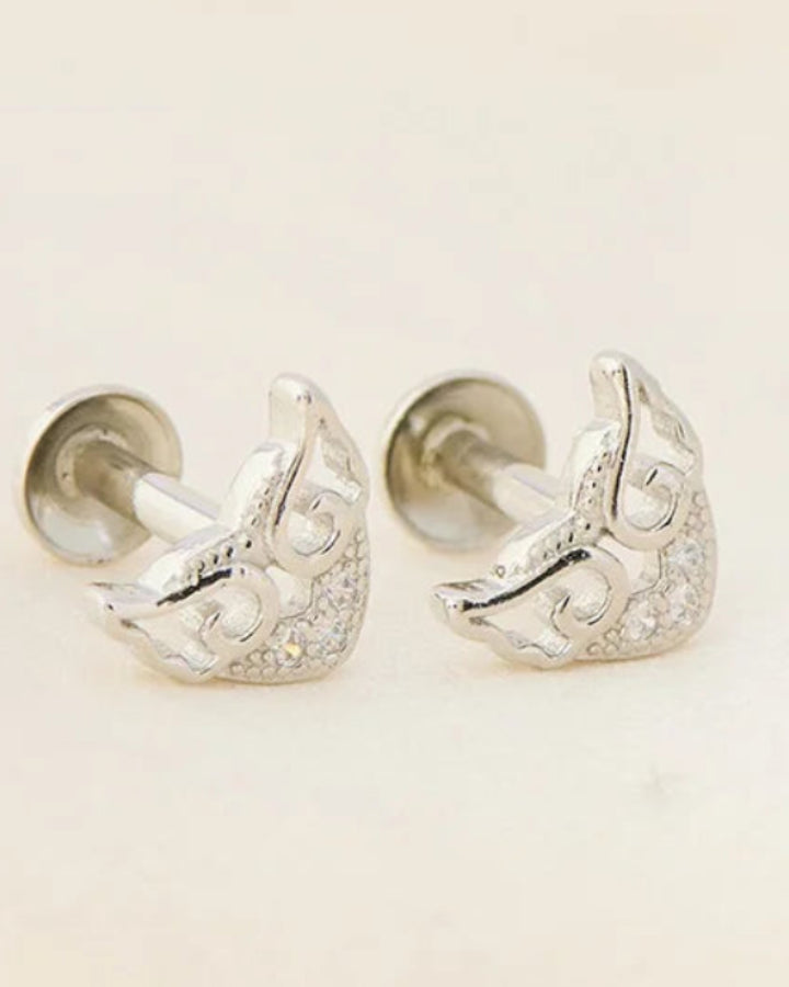 Mask Studs in 92.5 Silver