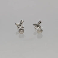 Cross Studs in 92.5 Silver