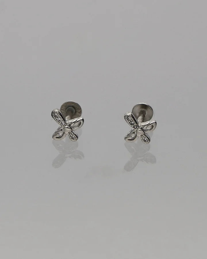 Cross Studs in 92.5 Silver