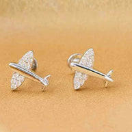 Airplane Studs in 92.5 Silver