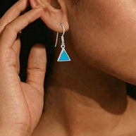 Triangular Hangings in 92.5 Silver