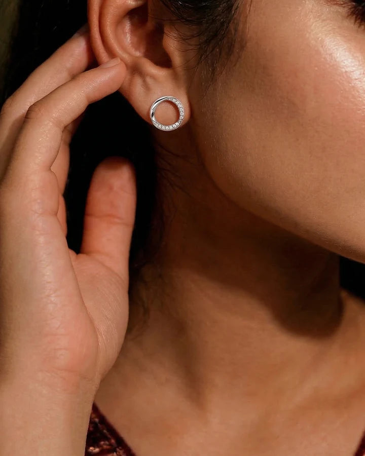 Halo Studs in 92.5 Silver