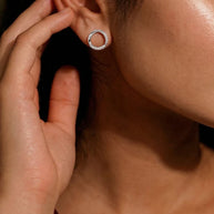 Halo Studs in 92.5 Silver