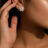 Butterfly Studs in 92.5 Silver