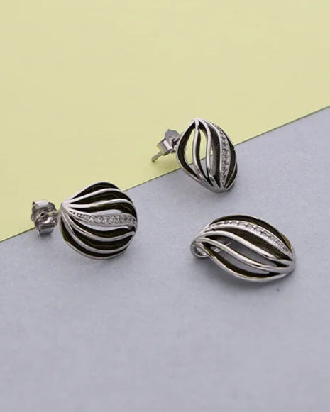 Enamel  Charm Duo in 92.5 Silver