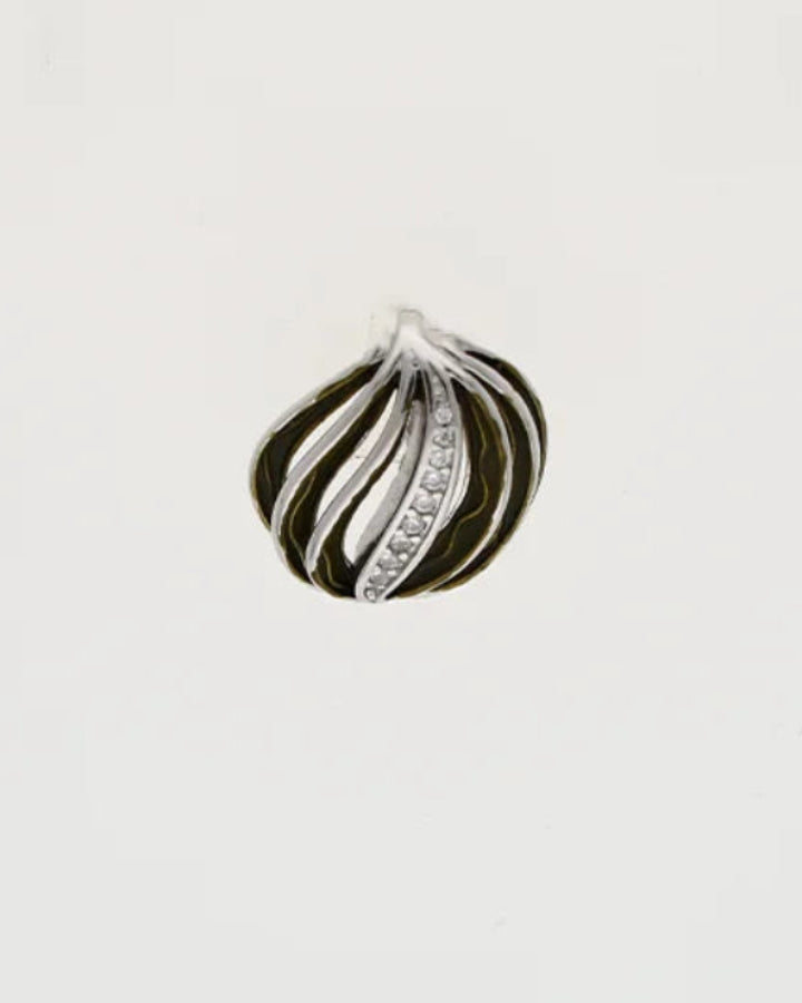 Enamel  Charm Duo in 92.5 Silver