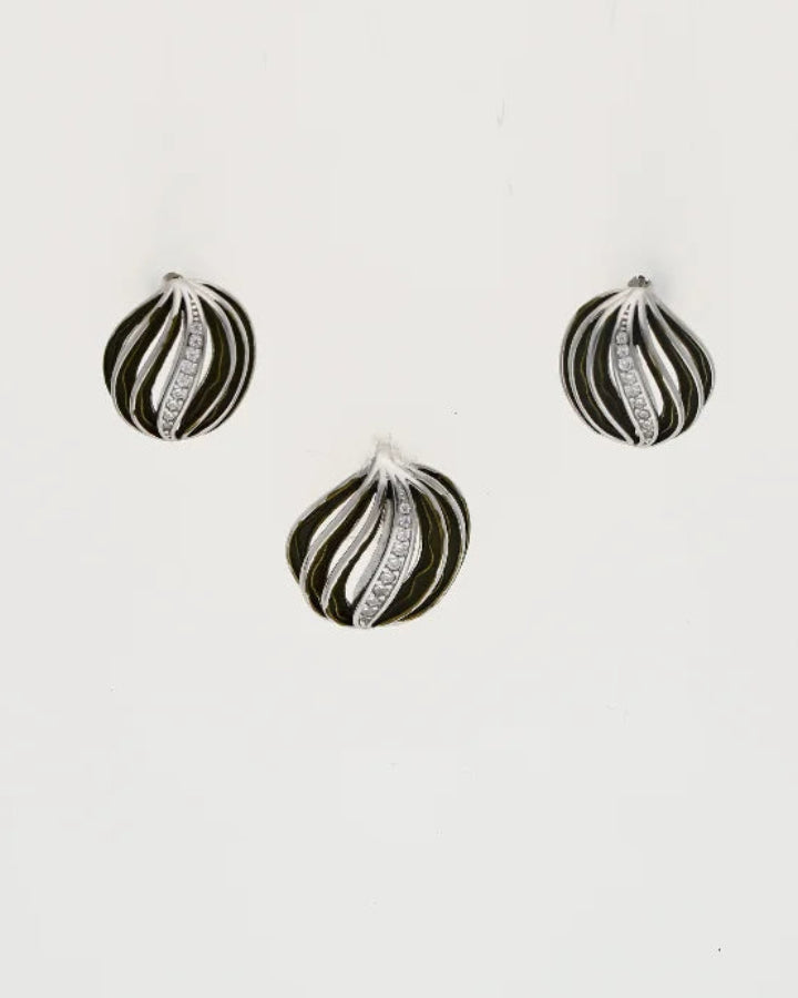 Enamel  Charm Duo in 92.5 Silver