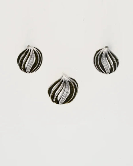 Enamel  Charm Duo in 92.5 Silver