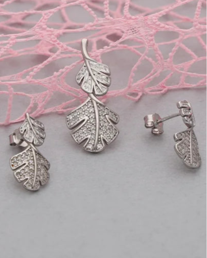 Folia Charm Duo in 92.5 Silver