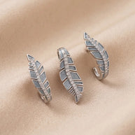 Leaflet Charm Duo in 92.5 Silver