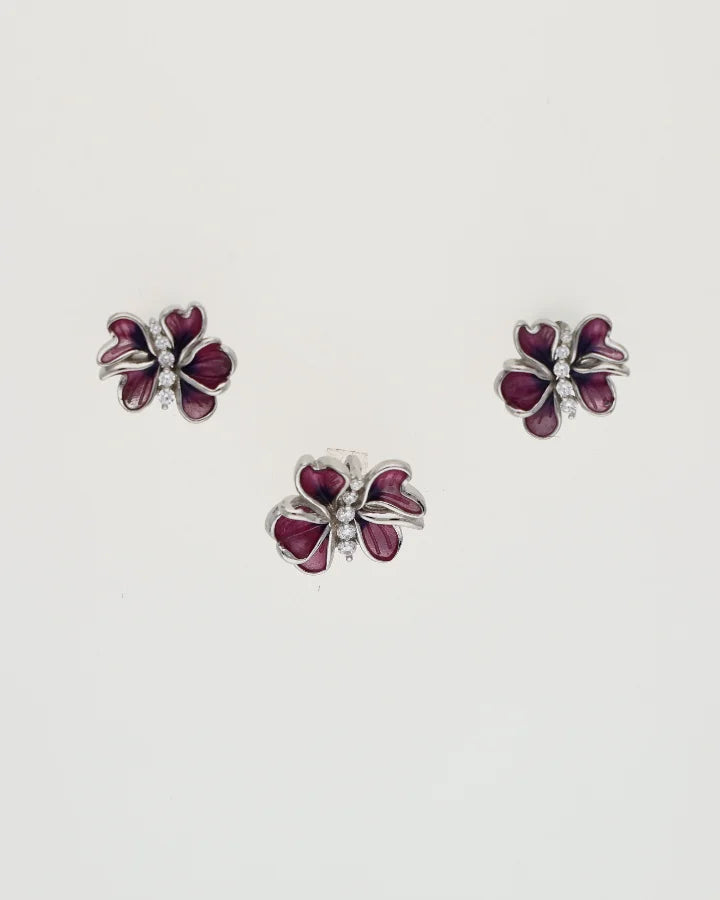 Aurora Pendant Set in 92.5 Silver