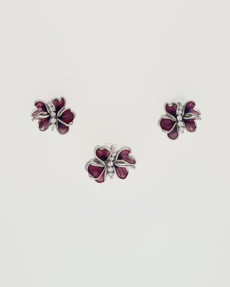 Aurora Pendant Set in 92.5 Silver