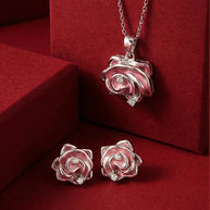 Rose Bloom Set in 92.5 Silver
