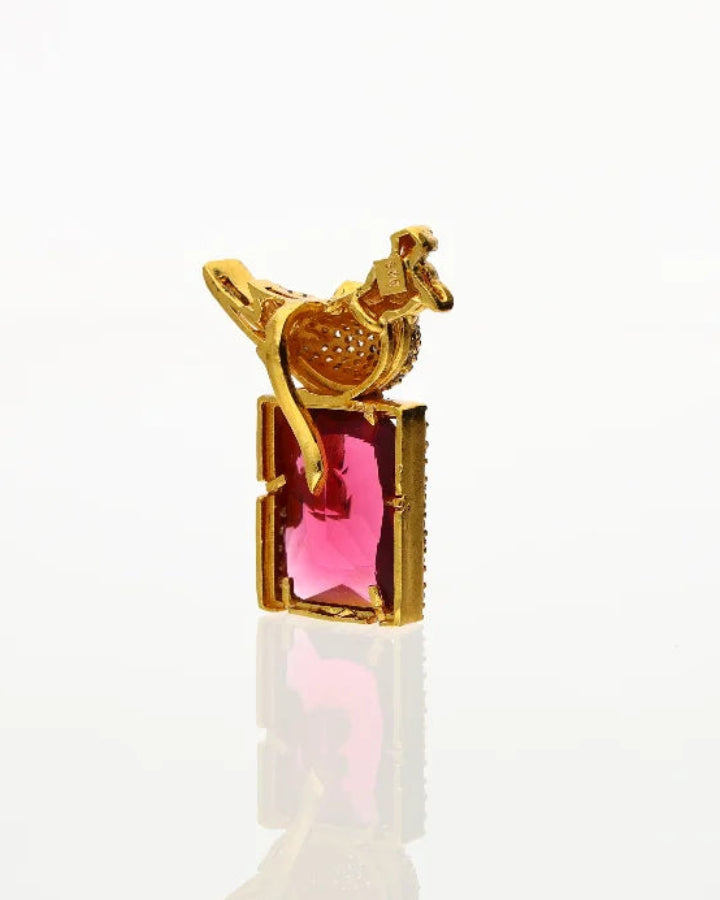 Ruby Parrot Dollar in 92.5 Silver
