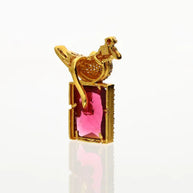 Ruby Parrot Dollar in 92.5 Silver