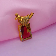 Ruby Parrot Dollar in 92.5 Silver