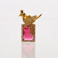 Ruby Parrot Dollar in 92.5 Silver