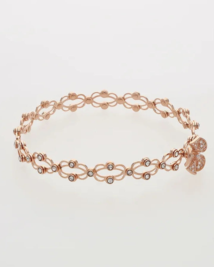 Petal Spin Kada Ring in 92.5 Silver