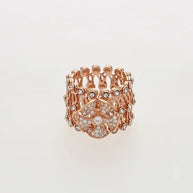 Petal Spin Kada Ring in 92.5 Silver