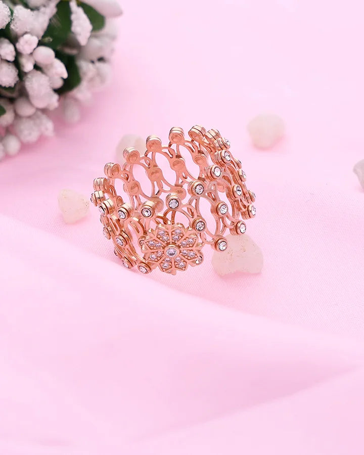 Floret Kada Ring in 92.5 Silver