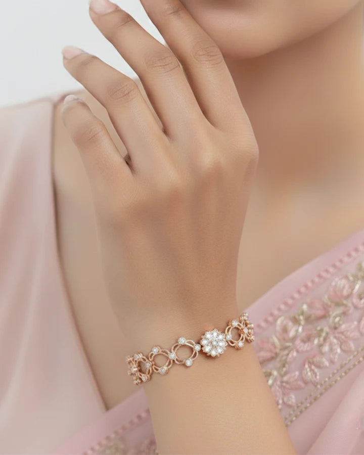Floret Kada Ring in 92.5 Silver