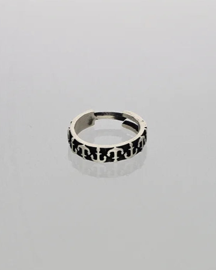 Anchor Ring in 92.5 Silver