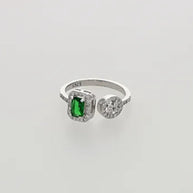 Pistachio Ring in 92.5 Silver