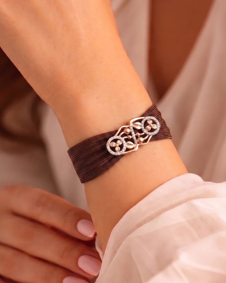 Amber Cuff in 92.5 Silver