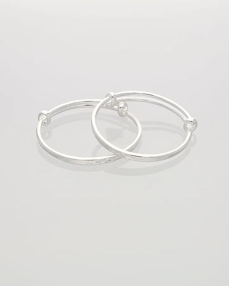 Silver Glow Adjustable Kadli in 92.5 Silver