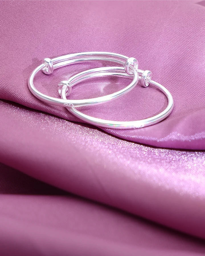 Divine Etch Silver Kadli in 92.5 Silver