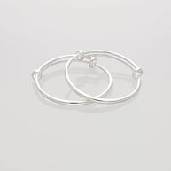 Divine Etch Silver Kadli in 92.5 Silver
