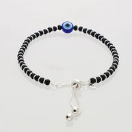 Beaded Payal in 92.5 Silver
