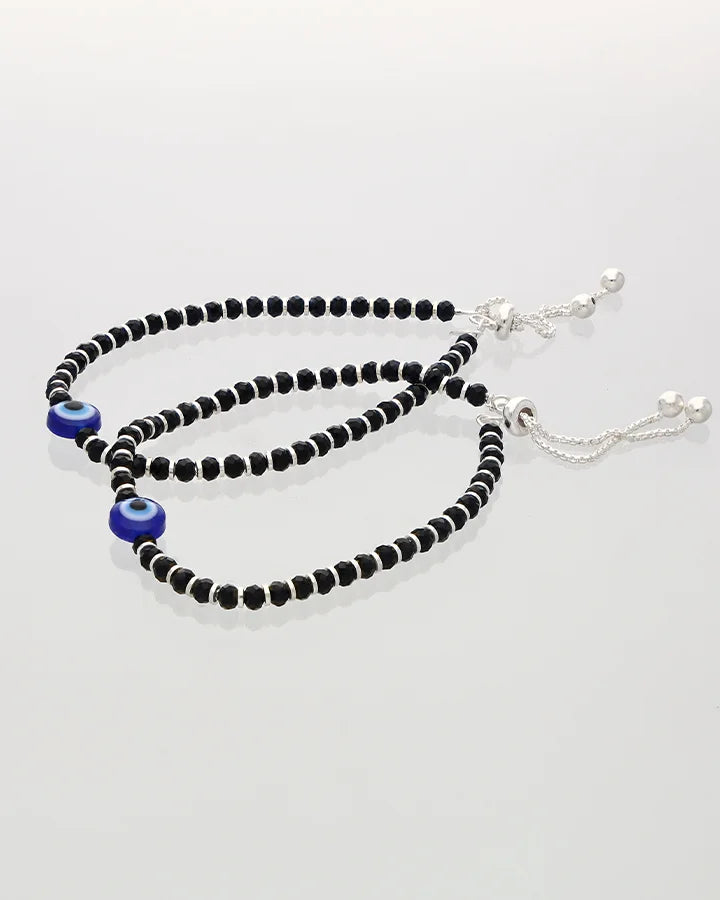 Beaded Payal in 92.5 Silver