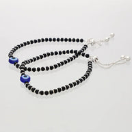Beaded Payal in 92.5 Silver